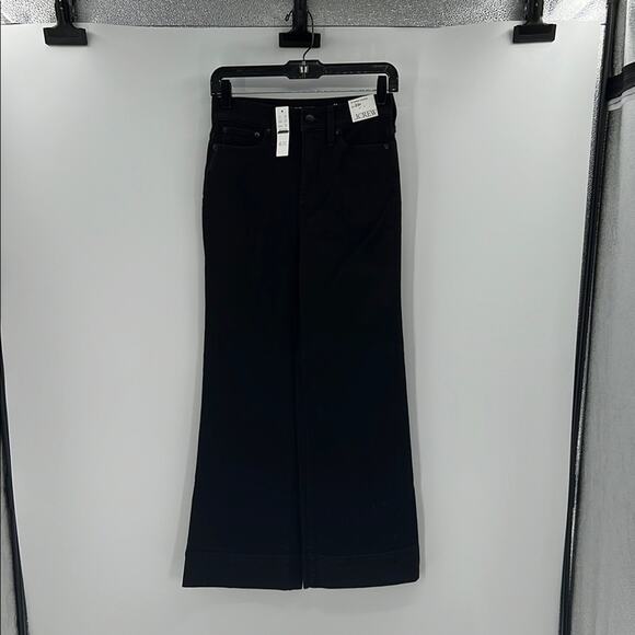 J. Crew Women's Low-rise denim trouser in 1996 semi-stretch - Black - 23P NWT - Picture 1 of 7